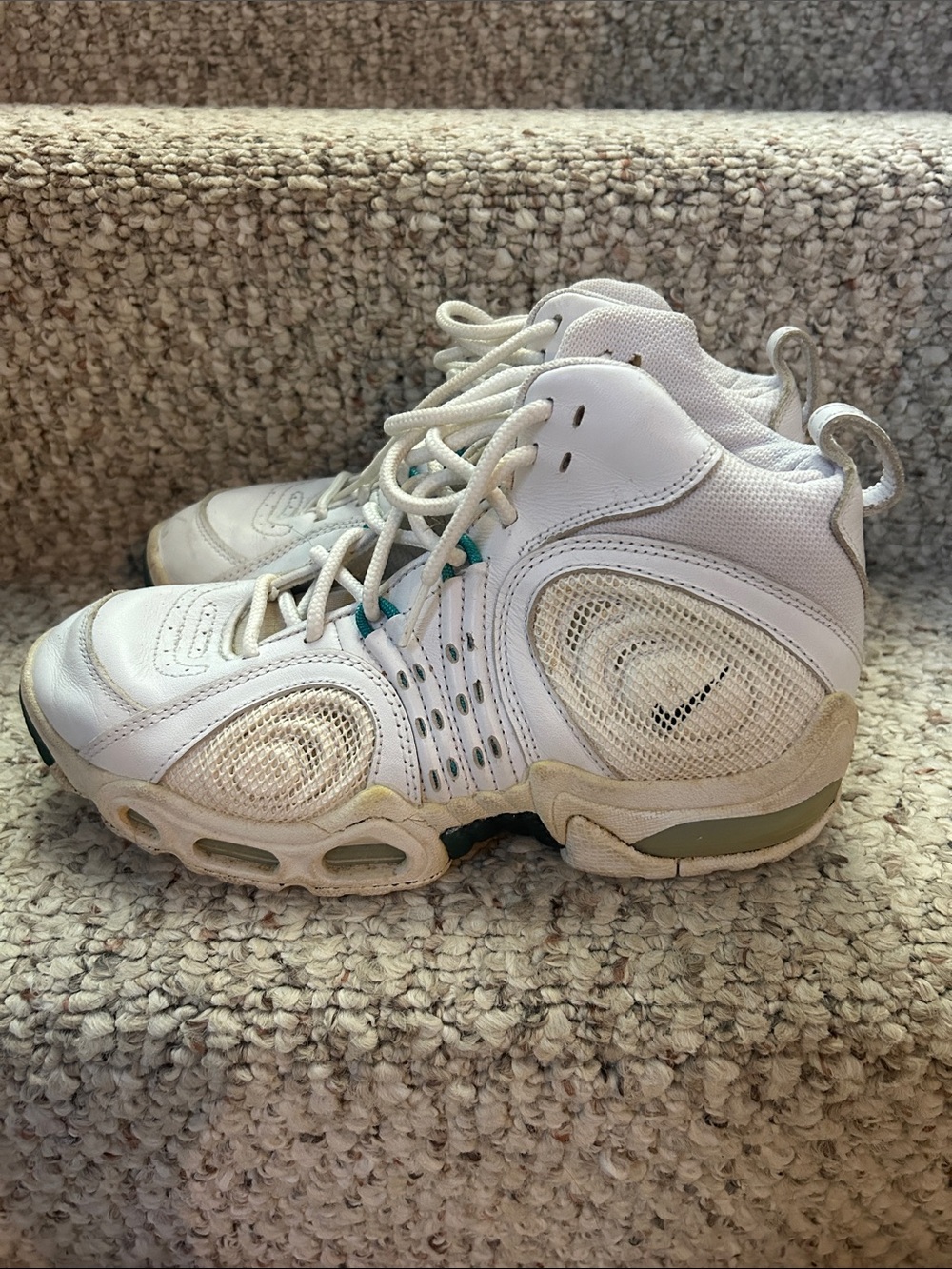 Nike White and Off-White Athletic Shoes